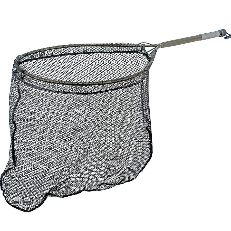 black fishing net with handle Mclean Angling Long Handle Weigh Net