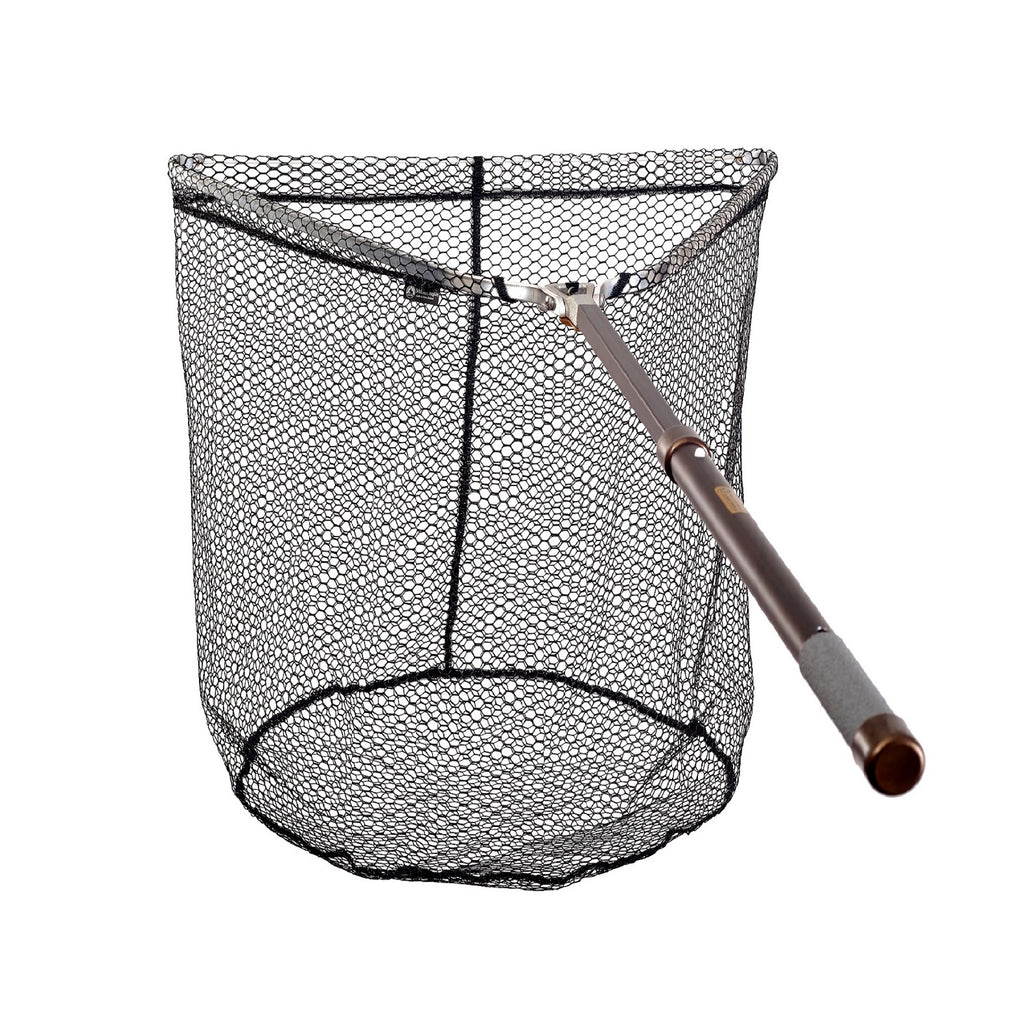 extendable rubber fishing net Tri Folding Telescopic – Rubber (#R201) – McLean Angling